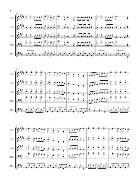 Jewish Medley Brass Quintet Page 2