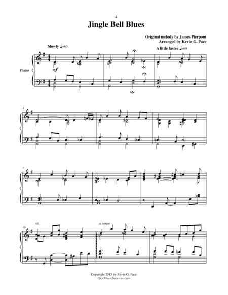 Jingle Bell Blues Piano Solo Page 2