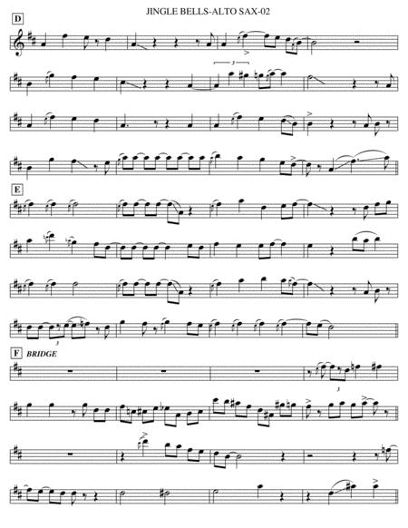 Jingle Bells Alto Sax Page 2