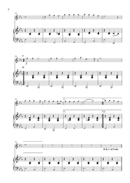 Jingle Bells Arranged For Flute Piano Page 2