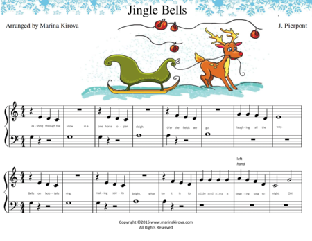 Jingle Bells Easy Piano Page 2