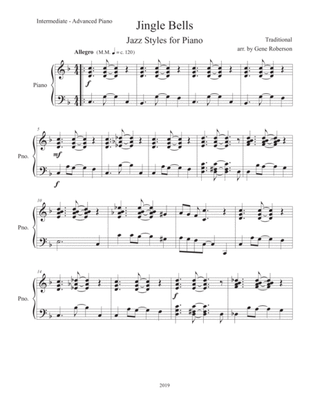 Jingle Bells For Jazz Piano Page 2