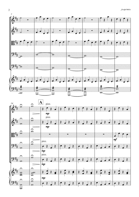 Jingle Bells For String Orchestra And Piano Page 2