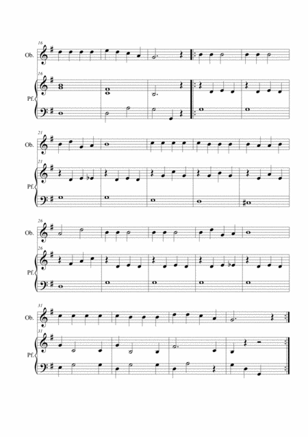 Jingle Bells Oboe E Piano Page 2