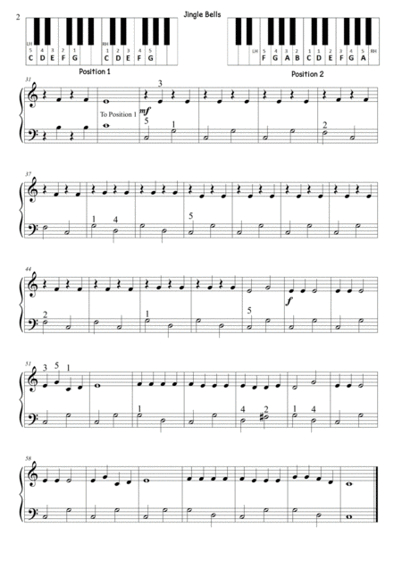 Jingle Bells Piano Duet Page 2