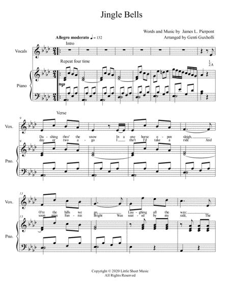 Jingle Bells Piano Vocal Page 2