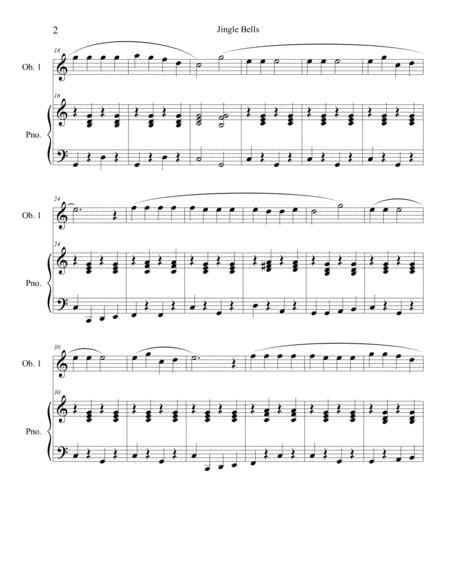 Jingle Bells Solo Oboe With Optional Piano Accompaniment Page 2