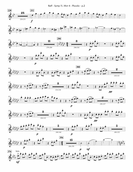 Joachim Raff Winter Symphony Mvt 4 Carnival Parts Only Page 2