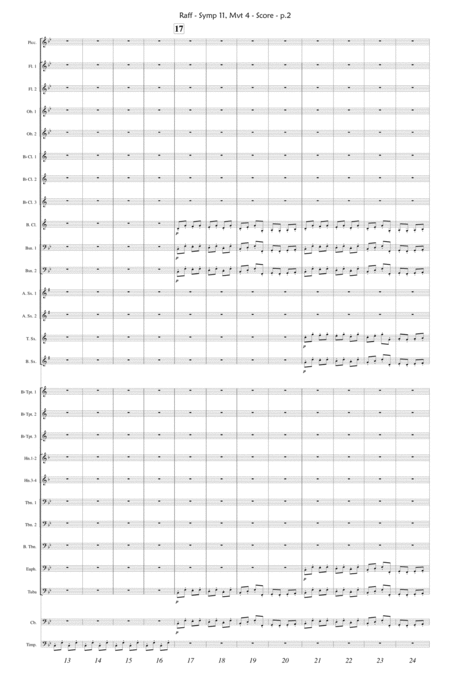 Joachim Raff Winter Symphony Mvt 4 Carnival Score Only Page 2