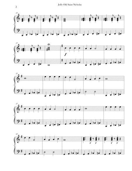 Jolly Old Saint Nicholas Jazz Style Page 2