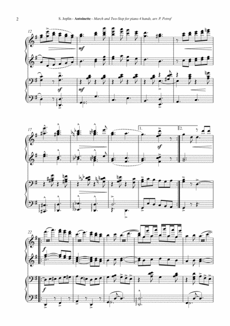 Joplin Antoinette Piano 4 Hands Page 2