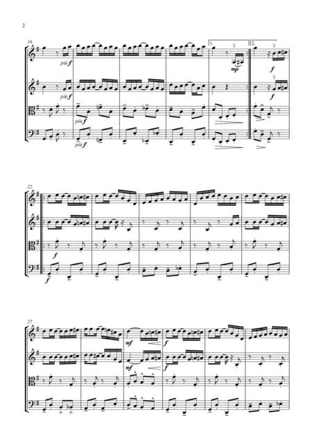 Joplin The Entertainer String Quartet Score And Parts Page 2