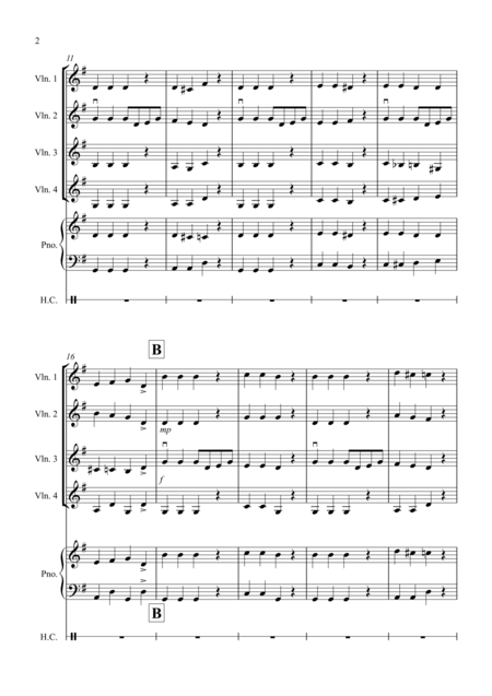 Jos Jig For Violin Quartet Page 2