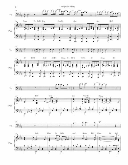 Joseph Lullaby Cello Solo And Piano Page 2