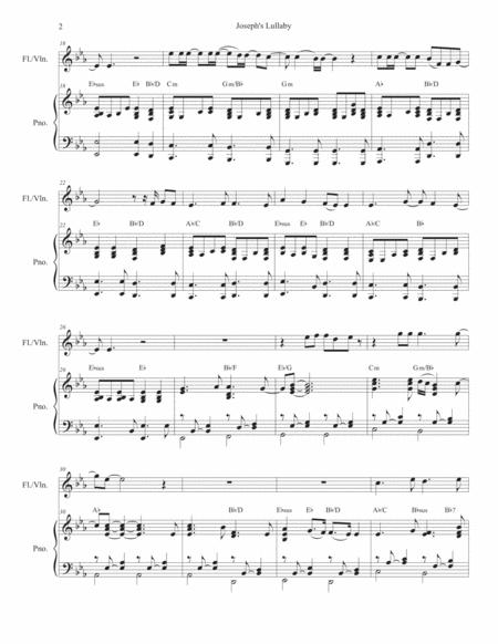 Joseph Lullaby Flute Or Violin Solo And Piano Page 2
