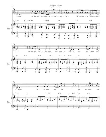 Joseph Lullaby Unison Choir Medium Low Page 2