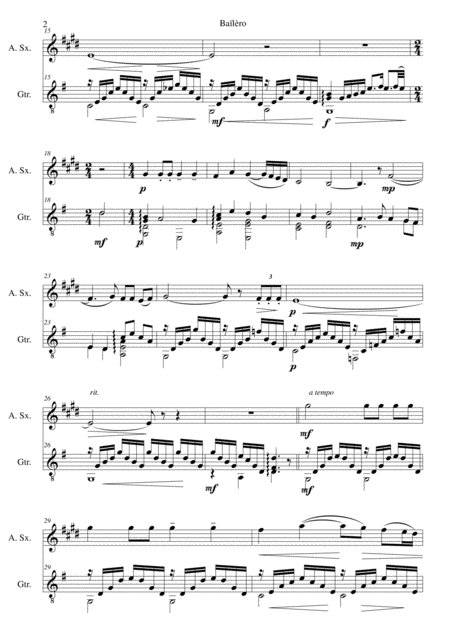 Journeys End Alto Sax Page 2