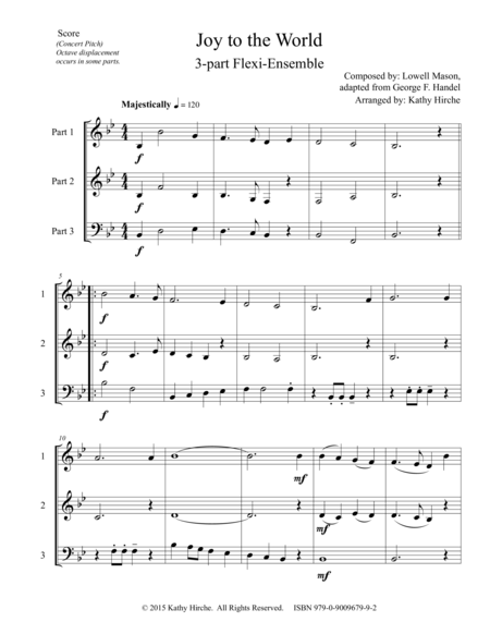 Joy To The World 3 Part Woodwind Or Brass Ensemble Flexible Instrumentation Page 2