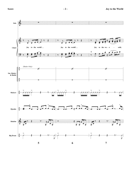 Joy To The World Arr Heather Sorenson Full Score Page 2