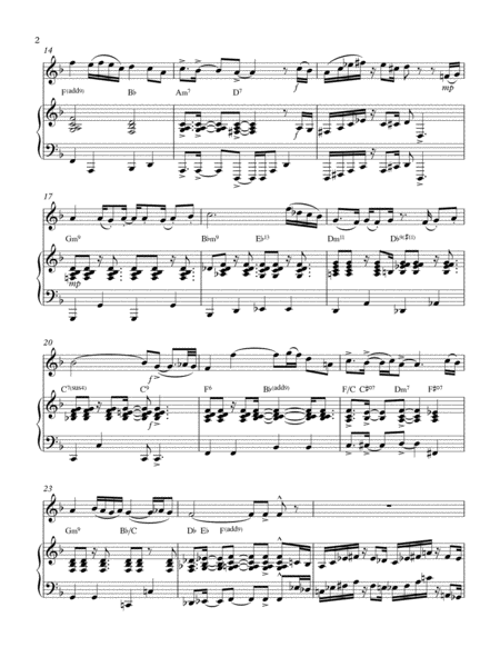 Joy To The World For Violin Solo With Piano Accompaniment Latin Jazz Page 2