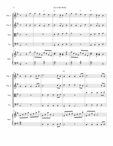 Joy To The World Strings And Piano With Parts Page 2