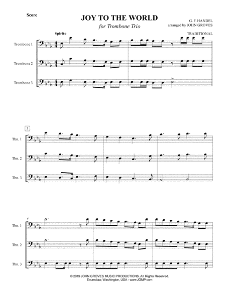 Joy To The World Trombone Trio Page 2