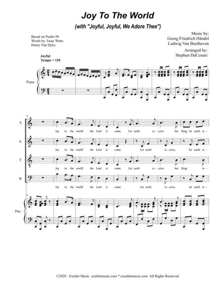 Joy To The World With Joyful Joyful We Adore Thee For Satb Page 2