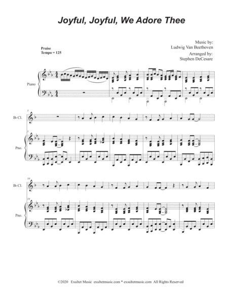 Joyful Joyful We Adore Thee For Bb Clarinet Solo And Piano Page 2