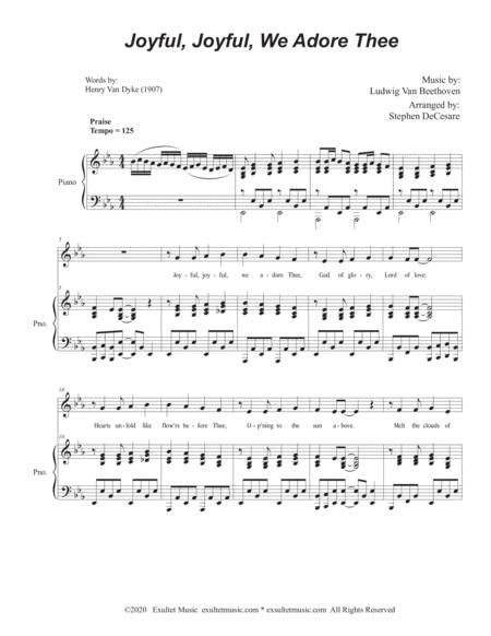 Joyful Joyful We Adore Thee For Unison Choir Page 2