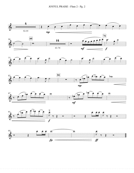 Joyful Praise Flute 2 Page 2