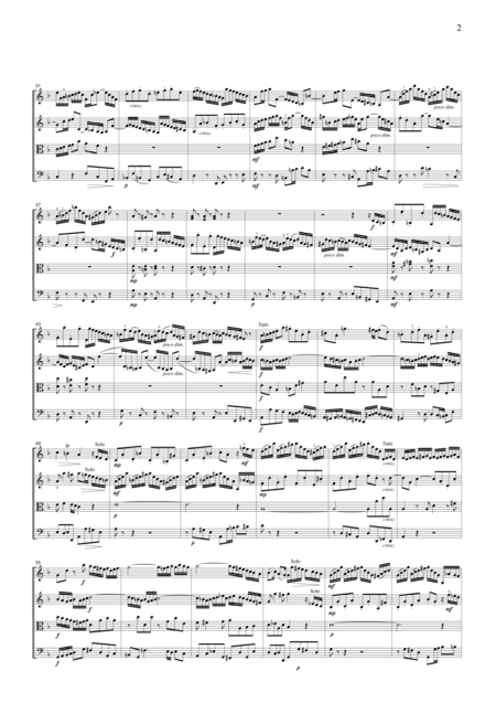 Js Bach Concerto For 2 Violins In D Bwv1043 For String Quartet Cb224 Page 2