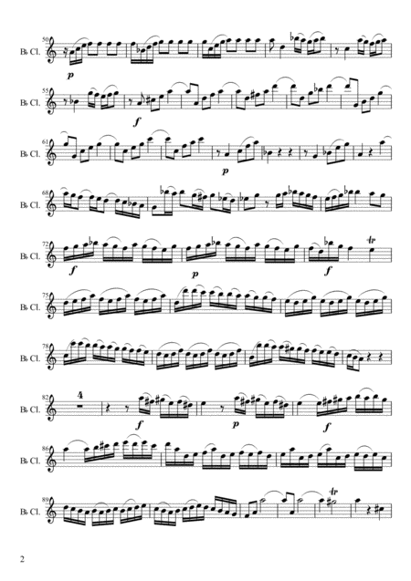 Js Bach Sonata In G Minor Bwv 1020 Arranged For Bb Clarinet And Piano Clarinet Part Only Three Movements 7 Pages Page 2