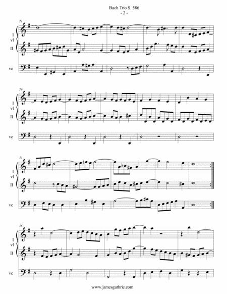 Js Bach String Trios 586 Page 2