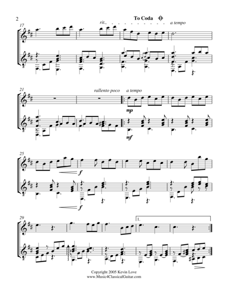 Julia Florida Barcarola Oboe And Guitar Score And Parts Page 2