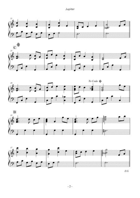 Jupiter Easy Piano Page 2