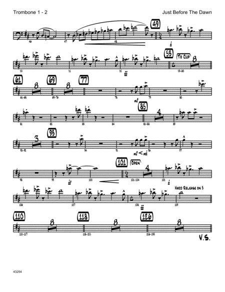 Just Before The Dawn 1st Trombone Page 2