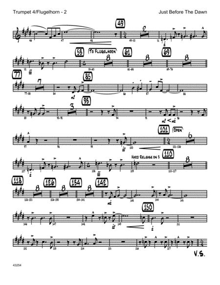 Just Before The Dawn 4th Bb Trumpet Page 2