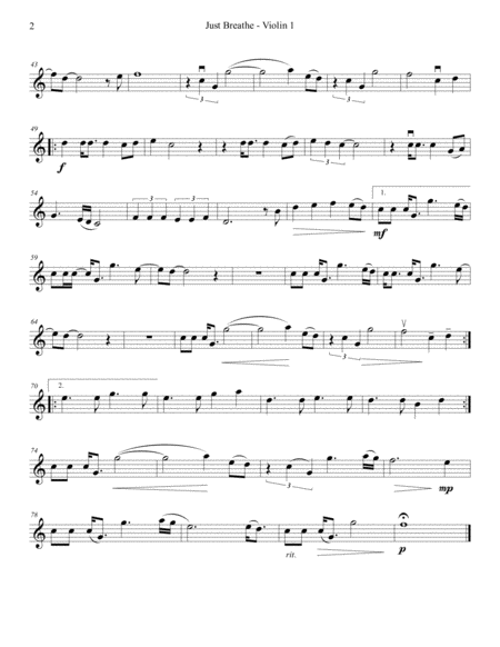 Just Breathe String Quartet Page 2