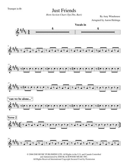 Just Friends Amy Winehouse 3 Horn Chart Page 2