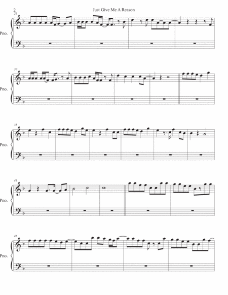 Just Give Me A Reason Piano Page 2