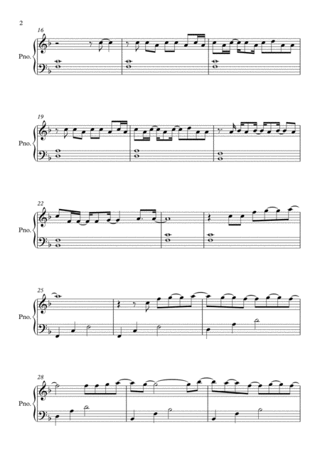 Just The Way You Are By Bruno Mars Easy Piano Page 2