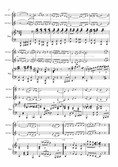 Kansas City Kitty 2 Alto Saxs Alto Sax Duo Piano Page 2