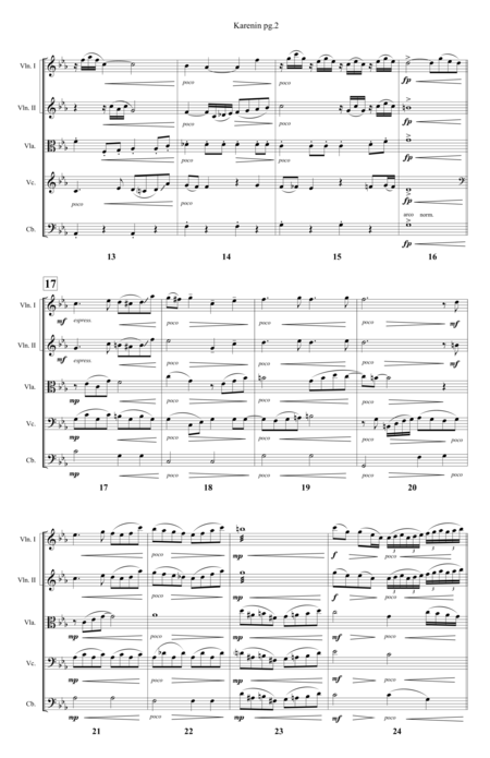 Karenin Tone Poem For String Orchestra Page 2