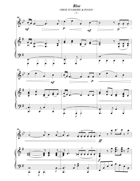 Katy Perry Rise For Oboe D Amore Piano Page 2