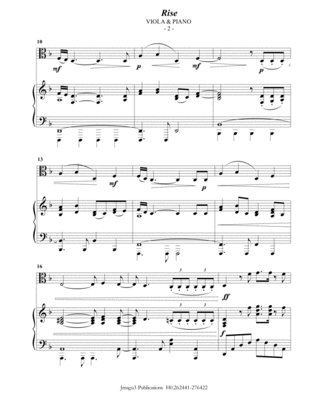 Katy Perry Rise For Viola Piano Page 2