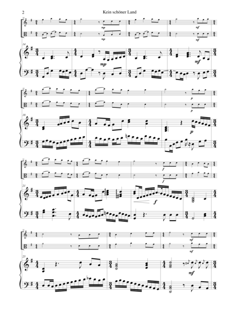Kein Schner Land For Flute Viola And Piano Page 2