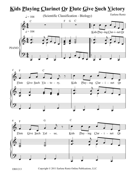 Kids Playing Clarinet Or Flute Give Such Victory Scientific Classification Biology Warm Up Page 2