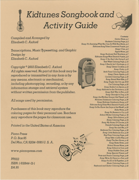 Kidtunes Songbook And Activity Guide Page 2