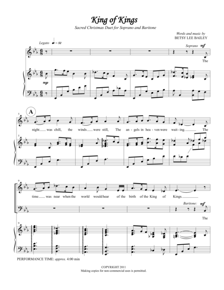 King Of Kings Sacred Christmas Duet For Soprano And Baritone Or Tenor Page 2