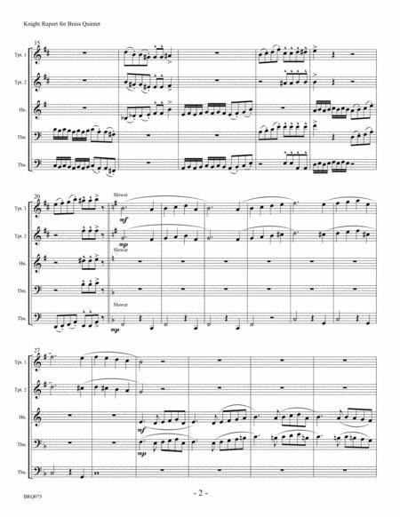 Knight Rupert Robert Schumann Piano Solo Arranged For Brass Quintet Unaccompanied Page 2